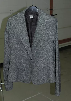 Taglia 44, Giacchetta blazer donna color nero e bianco