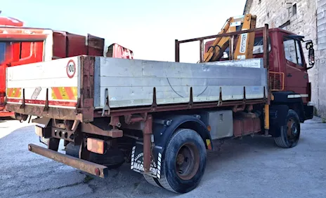 Mercedes 814 cassone ribaltabile trilaterale con gru Effer 4000, 2 s - Foto 6