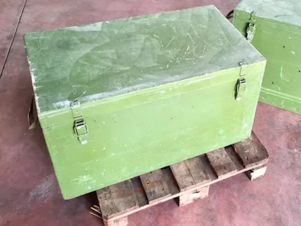 Baule in legno usato