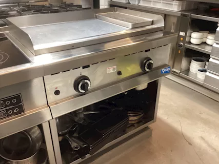 FRY Top a Gas Piastra Liscia 1 Modulo