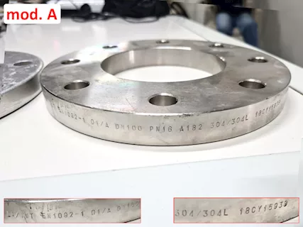 Flange per tubi in inox e alluminio usate - Foto 3