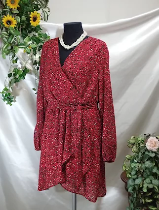 Vestito Only abito donna taglia IT 42 rosso