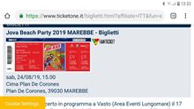 1 biglietto concerto Jovanotti a Plan de Corones 24/8