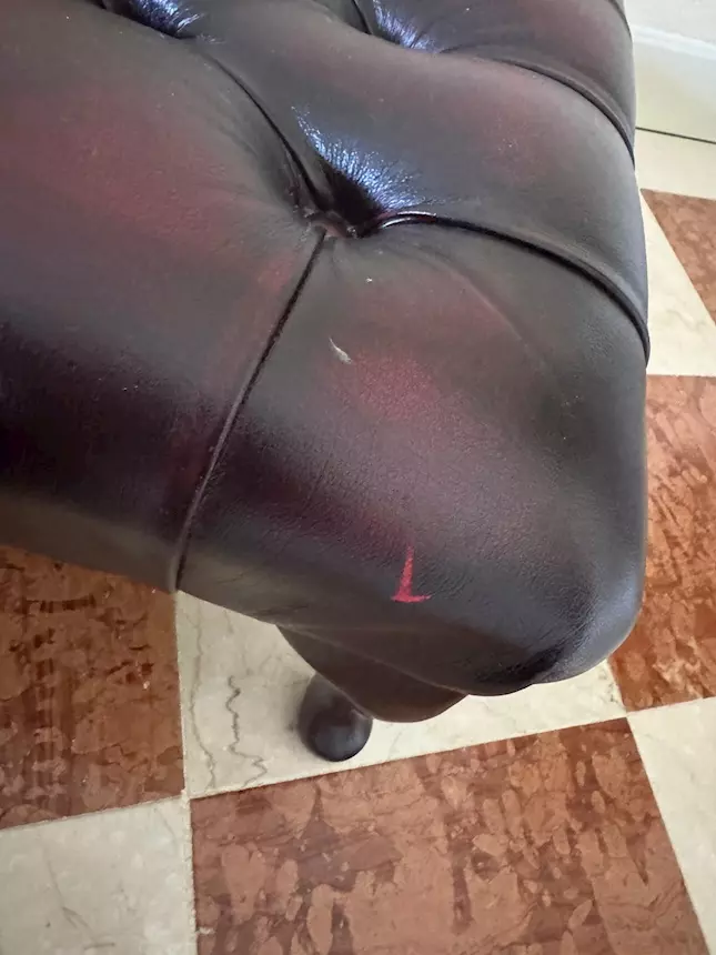 Pouf Chesterfield, in buone condizioni - Foto 3