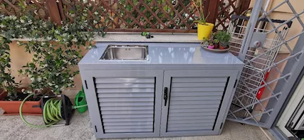 Mobili in Alluminio per Lavello
