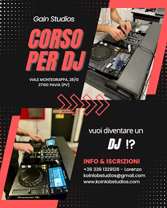 Corsi per DJ Pavia, Lodi, Piacenza, Cremona, Alessandria