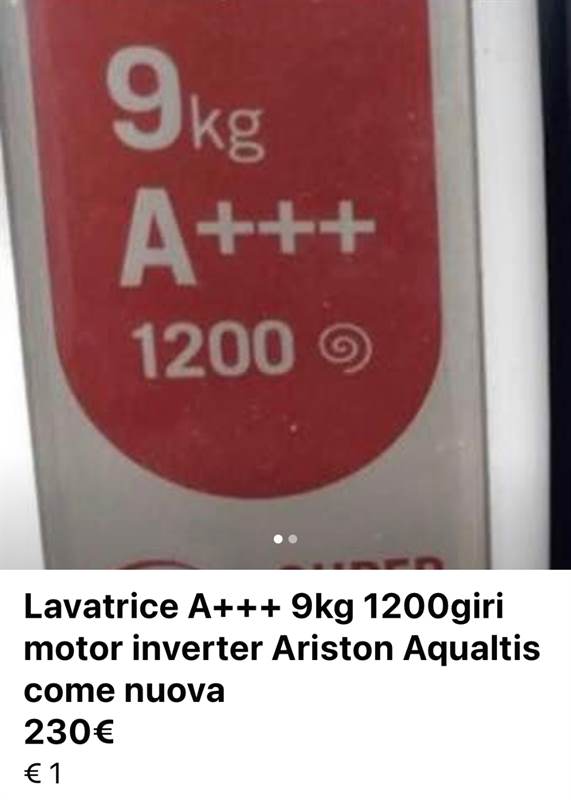Lavatrice usata Roma