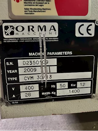 Cod. 31 - Pressa a Membrana Orma CVM 30/13 - Foto 4