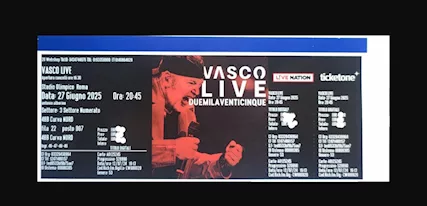 Biglietto VASCO ROSSI, Roma