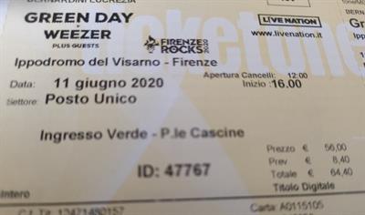 Green Day Firenze 16/06