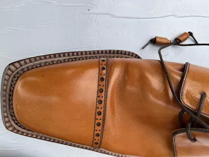 Scarpe classiche Harris n.45, colore brandy, come nuovo - Anteprima 6