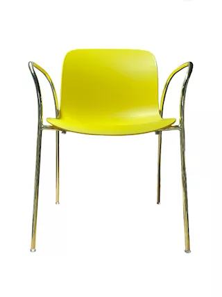 Sedia Troy colore giallo Magis