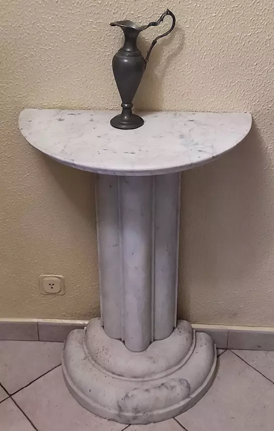 Consolle da ingresso in marmo di Carrara