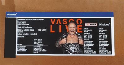 Biglietto Vasco Live Bologna 7 Giugno Prato Gold-Settor