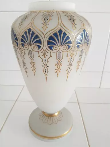 Prezioso Vaso In Vetro Art Nouveau