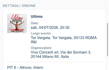 Concerto Ultimo - Roma - Tor Vergata 4 luglio
