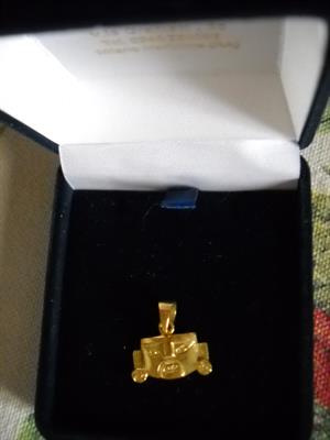 Ciondolo oro maschera azteca