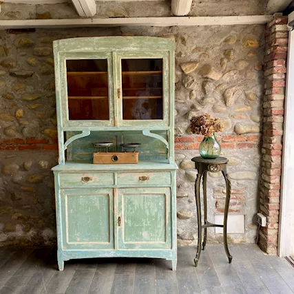 ANTICA CREDENZA PIEMONTESE ANNI 20 ORIGINALE DECAPE