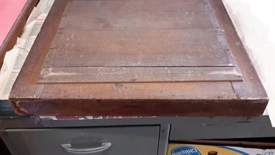 Specchio in legno con attorno cornice in radica di tartaruga - Foto 2