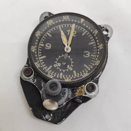Orologio da cruscotto aeronautico WWII Messerschmitt anni 40