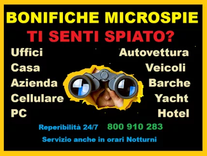 Ti senti osservato, Spiato interventi professionali H24/7