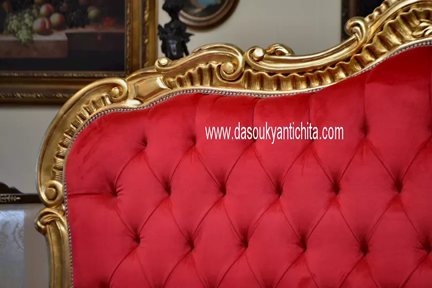 Testiera da letto matrimoniale dorata stile Barocco - Foto 8