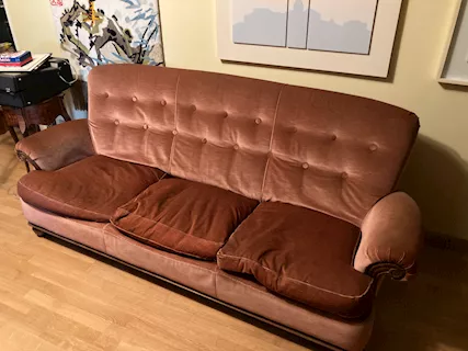 Set salotto vintage in velluto