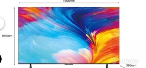 TCL Serie p63 4k ultra hd 75" 75p635 dolby audio Google tv