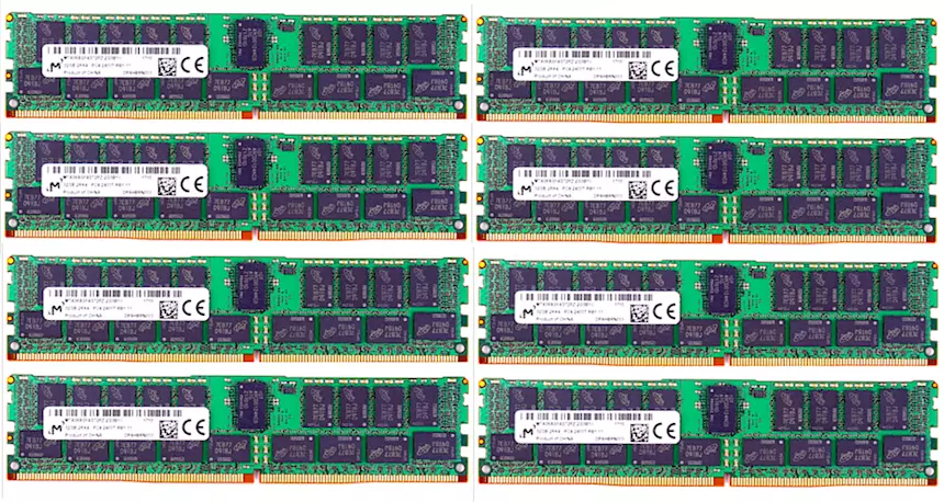 256 GB RAM MTA36ASF4G72PZ-2G3B 8x 32 GB 2400 MHz ECC