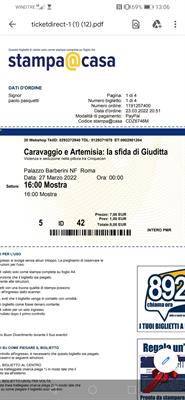 Mostra Caravaggio e Artemisia,