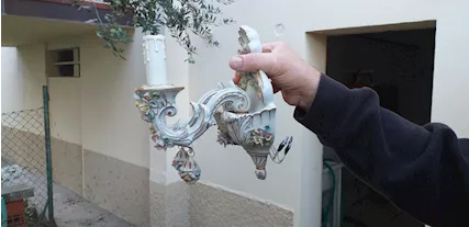 Applique ceramica tipo Capodimonte