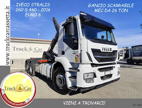 RIF.1392 IVECO STRALIS 260 S 460 - 2016 - GANCIO SCARRABILE