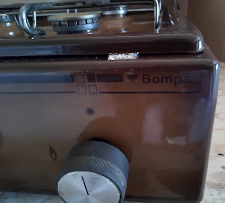 Piano cottura da appoggio Bompani a fuochi a gas GPL o metano, modello robusto - Foto 5