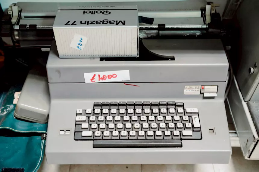 Macchina da Scrivere Olivetti Editor 4 Grigia - 24617, colore Grigio