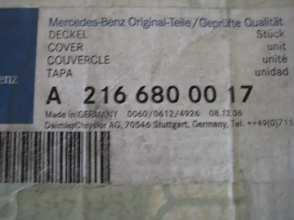 Coperchio portabicchieri console centrale Mercedes CL550 - Foto 2