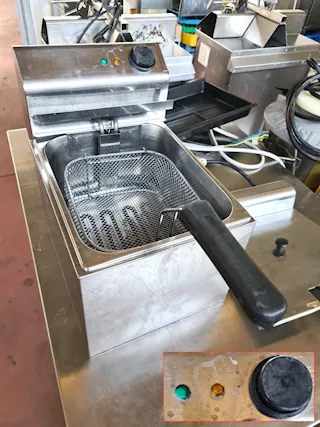 Friggitrice elettrica da tavolo usata, marca Italver - Foto 3