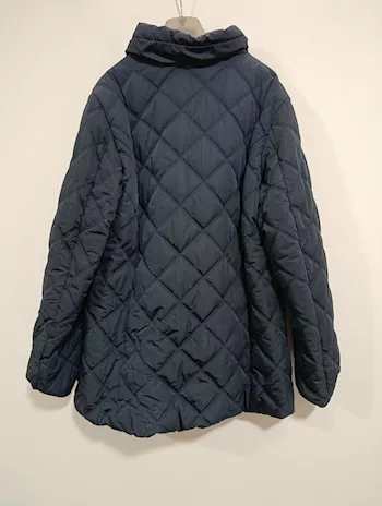 Giacca lunga trapuntata da donna XXL nera Eco Collection - Anteprima 2