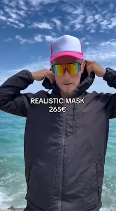 Maschera per la testa realistica in silicone