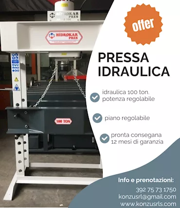 Pressa idraulica 100 TON.