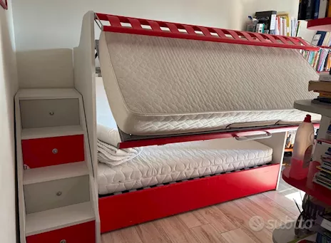 Cameretta, in buone condizioni, in legno chiaro - Anteprima 4