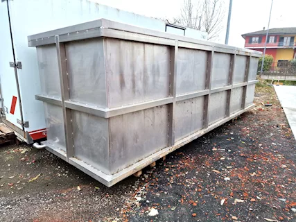 Vasca inox 316 per salamoia usata