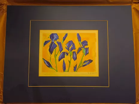 Bernd Zimmer - Iris, 2001 - Hand-signed serigraph - 126/200