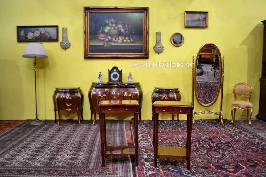 Coppia di tavolini - comodini stile Luigi XVI - Foto 2