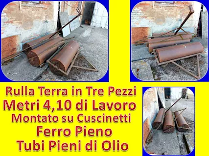 Rulla Terra in Tre Pezzi con metri 4.10 di lavoro