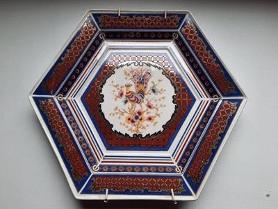 Piatto esagonale da collezione
