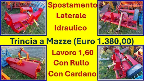 Trincia a Mazze con Spostamento Laterale Idraulico
