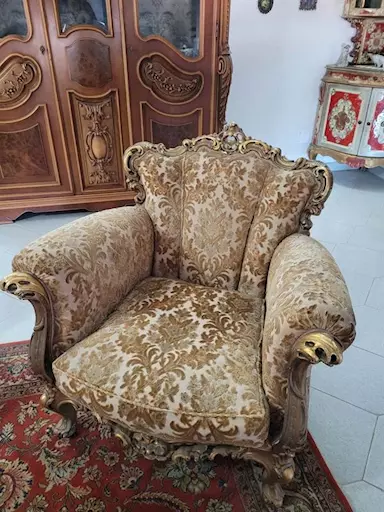 Salotto stile barocco veneziano