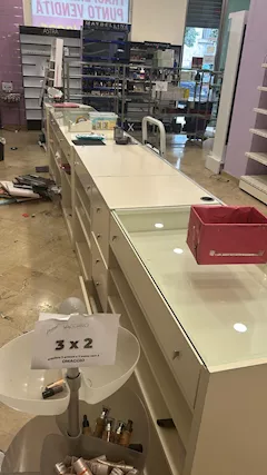 Banco Modulare con Vetrina 35412, colore delicato, in legno - Foto 4