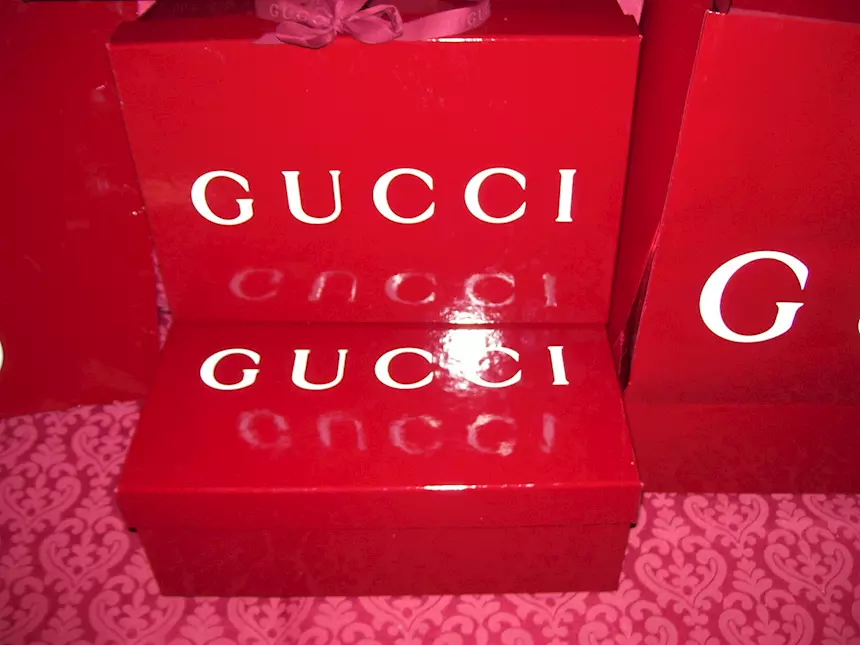 Scatole Gucci linea Bordeaux 2 - Gift Box originali nuove, colore rosso