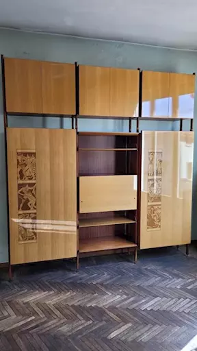 Armadio con libreria e scrivania modello Vittorio Dassi - Anteprima 1